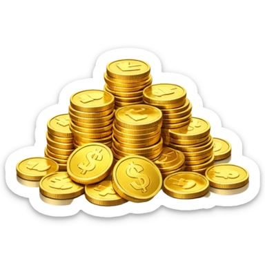 Dragon Hoard pile of gold without the dragon like in the movies so many gold were dragon sleep but dragon just went out  cold coins  sticker