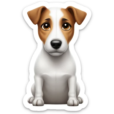 Jack Russell sad face sticker
