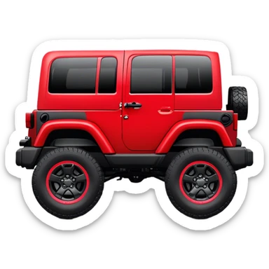 Jeep Wrangler - Jeep (Model Year: 2022) (Iconic colour: Red) sticker