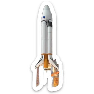 rocket launch sticker