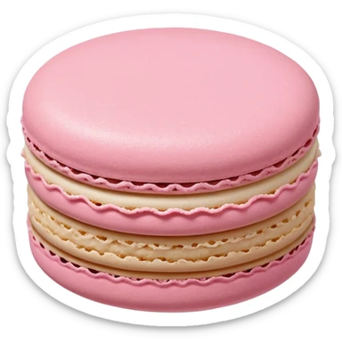 pale pink macaron sticker