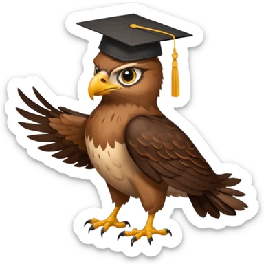 hawk graduate college sticker
