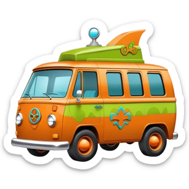 Scooby doo mystery machine sticker