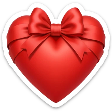 Heart with ribbon  sticker