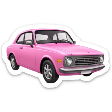 Pink car sticker