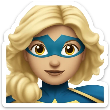 Blonde haired super mommy sticker