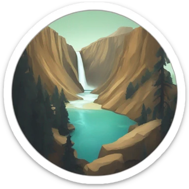 Yellowstone logo  sticker