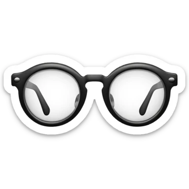 Black glasses  sticker