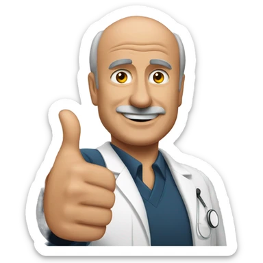 dr.phil doing a thumbs up sticker