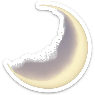 Moon sticker