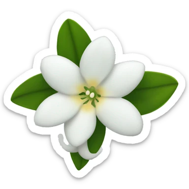 Night Jasmine flower sticker