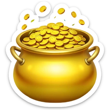Pot of gold sticker