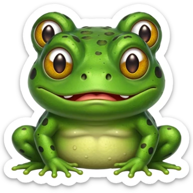 frog with troll face sticker