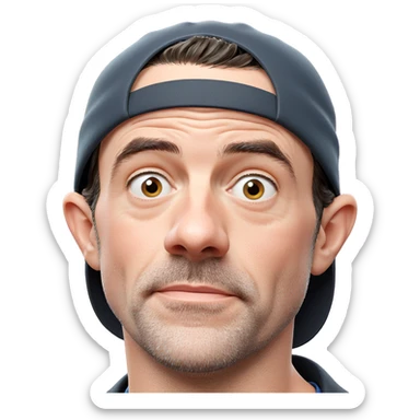 portrait of a boy with hat sticker