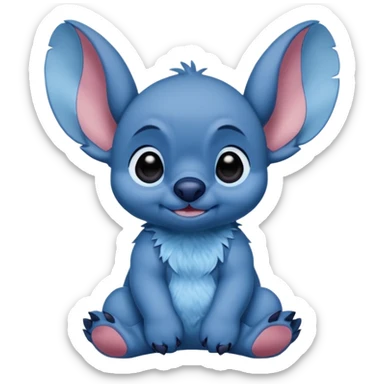 Stitch sentado sticker