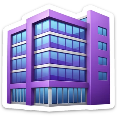 make a prple builidn gcommecial building sticker