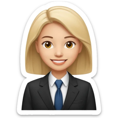 Emoji of Woman businessman sticker