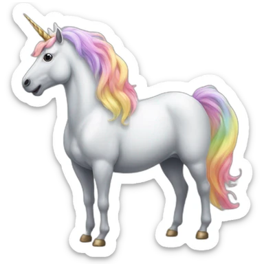 A unicorn who farts sticker