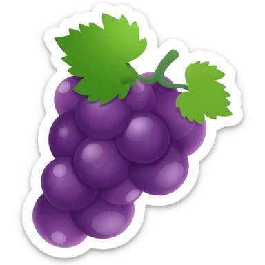 wine grap sticker