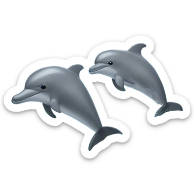 Dolphin in a jacuzzi  sticker