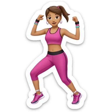 Zumba workout sticker