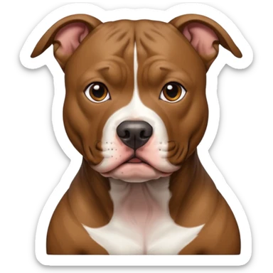 Full brindle Pit Bull sticker