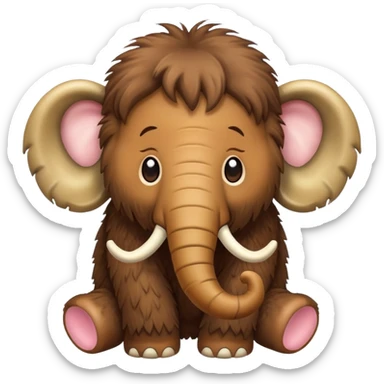 Baby wooly mammoth emoji sticker