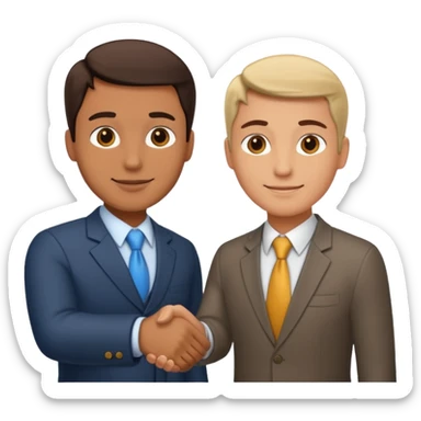 business handshake sticker