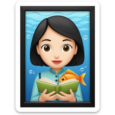 Pull up Fishwife Cookbook graphics sticker