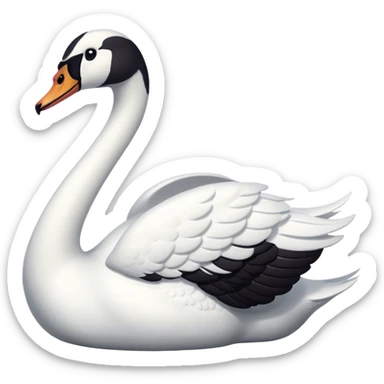 white swan sticker