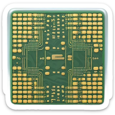 silica wafer integrated circuit sticker