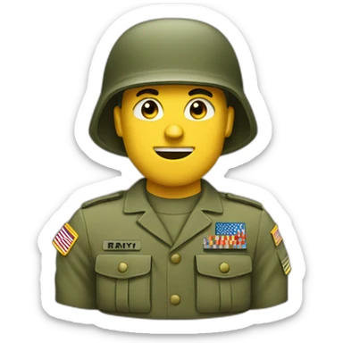Army saying my guy sticker