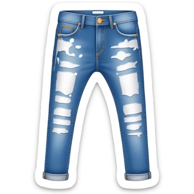 (white paint splatter) on pants sticker