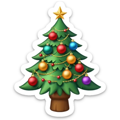 christmas trees sticker
