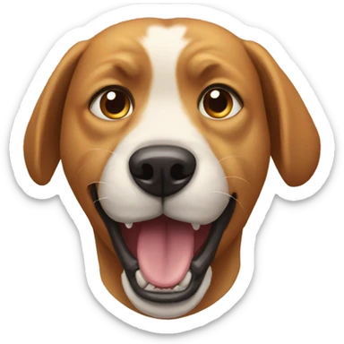 dog with pending jaws sticker