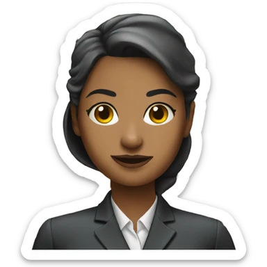 Siren office girl sticker