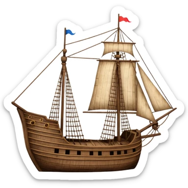 Batavia 1628 ship sticker