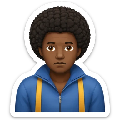  afroamericano cansado   sticker