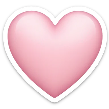 Light pink heart sticker