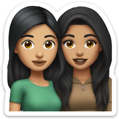 Brunette kylie jenner and bangladesh girl  sticker