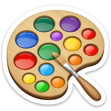 artist's palette sticker