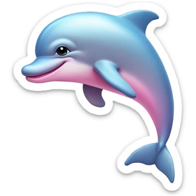 Pastel-pink-colors-dolphin sticker