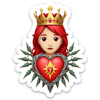 Catholic Sacred heart without jesus sticker