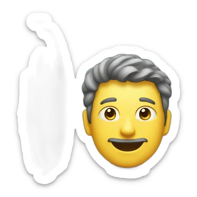 Un homme au toilette sticker