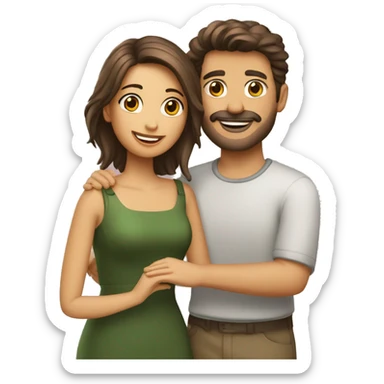 faça um casal em um encontro romântico  sticker