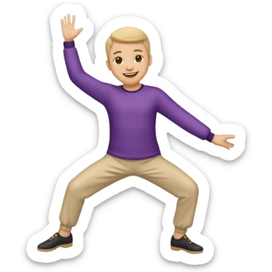 An emoji best used to describe dancing sticker