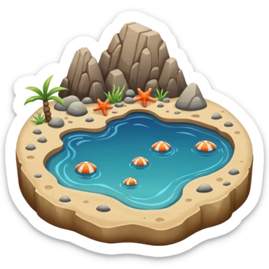 Tide pool sticker