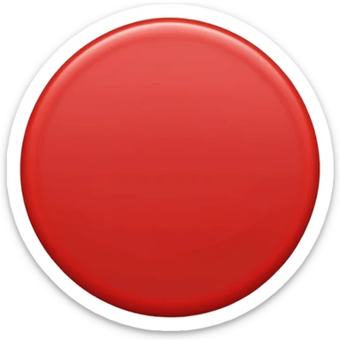 Red circle sticker