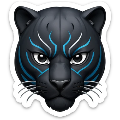 Panthers nfl team logo sticker