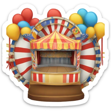 carnival podium sticker